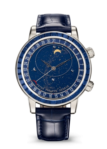 Patek Philippe 6104/11P-010 : Celestial 6104 Platinum - Sapphire / Blue