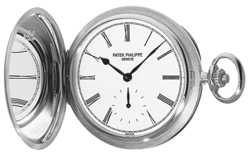 Patek Philippe 980G-001 : Pocket Watch Savonette White Gold / White 