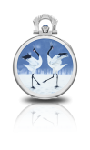 Patek Philippe Pocket Watch Lepine Power Reserve White Gold / Japanese Crane