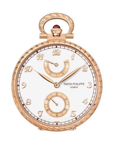 Patek Philippe 982/179R : Pocket Watch Lepine Power Reserve Rose Gold / Lateen Sails