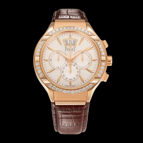 Piaget G0A38038 : Polo 43 Chronograph Pink Gold Diamond