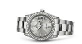 Rolex Day-Date 36 White Gold Diamonds / Oyster / Silver Diamond