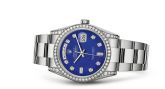 Rolex Day-Date 36 White Gold Diamonds / President / Lapis
