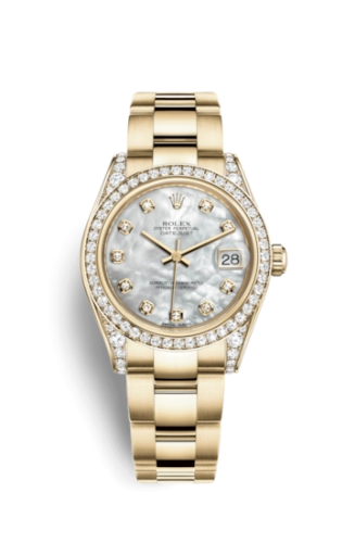 Rolex 178158-0033 : Datejust 31 Yellow Gold Diamond / Oyster / MOP