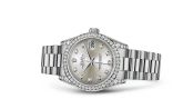 Rolex Datejust 31 White Gold Diamond / President / Silver Diamond