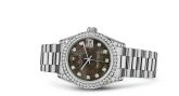 Rolex Datejust 31 White Gold Diamond / President / Black MOP