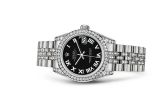 Rolex Datejust 31 White Gold Diamond / Jubilee Diamond / Black Roman