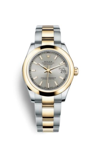 Rolex 178243-0016 : Datejust 31 Rolesor Yellow Domed / Oyster / Silver