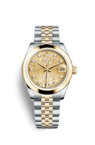 Rolex 178243-0048 : Datejust 31 Rolesor Yellow Domed / Jubilee / Champagne Computer