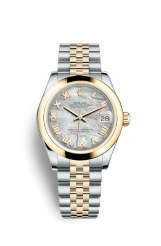 Rolex 178243-0057 : Datejust 31 Rolesor Yellow Domed / Jubilee / MOP Roman