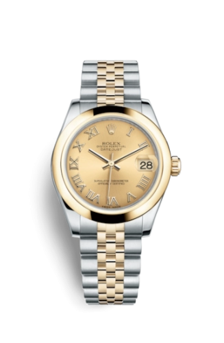 Rolex 178243-0073 : Datejust 31 Rolesor Yellow Domed / Jubilee / Champagne Roman