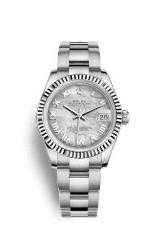 Rolex 178274-0072 : Datejust 31 Stainless Steel Fluted / Oyster / MOP - Roman