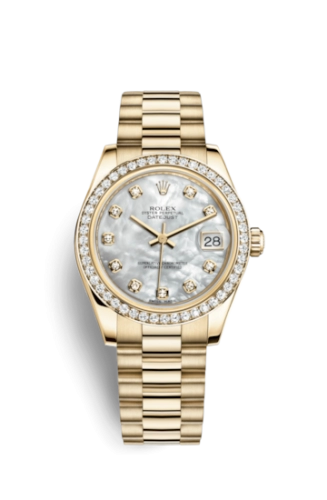 Rolex 178288-0001 : Datejust 31 Yellow Gold Diamond / President / MOP
