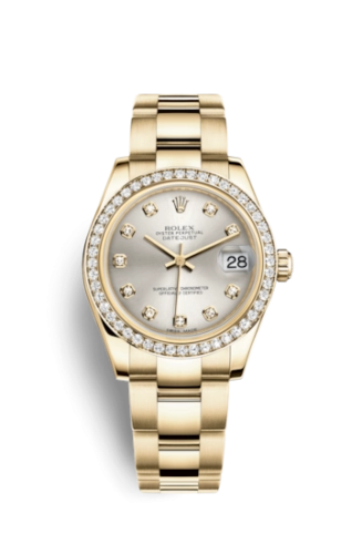 Rolex 178288-0029 : Datejust 31 Yellow Gold Diamond / Oyster / Silver Diamond