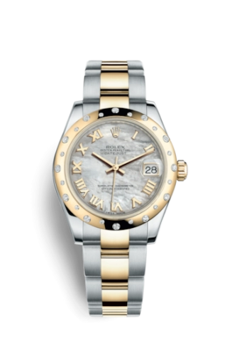 Rolex 178343-0007 : Datejust 31 Rolesor Yellow Domed Diamond / Oyster / MOP Roman