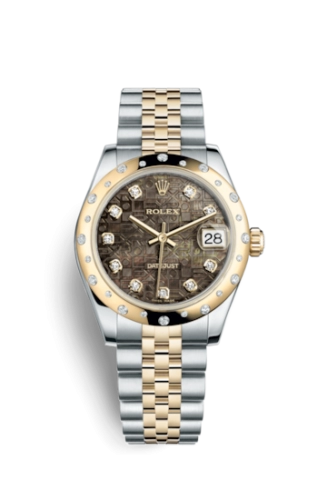 Rolex 178343-0027 : Datejust 31 Rolesor Yellow Domed Diamond / Jubilee / Black MOP Computer