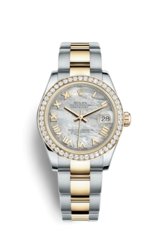Rolex 178383-0015 : Datejust 31 Rolesor Yellow Diamond / Oyster / MOP Roman