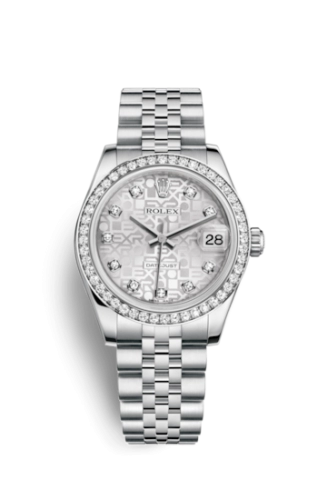 Rolex 178384-0001 : Datejust 31 Stainless Steel Diamond / Jubilee / Silver Computer