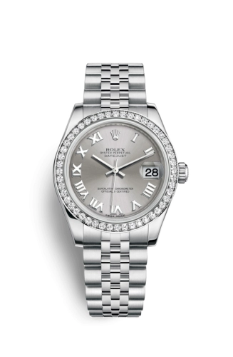 Rolex 178384-0007 : Datejust 31 Stainless Steel Diamond / Jubilee / Rhodium - Roman