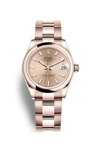 Rolex 278245-0035 : Datejust 31 Rose Gold / Domed / Rose / Oyster