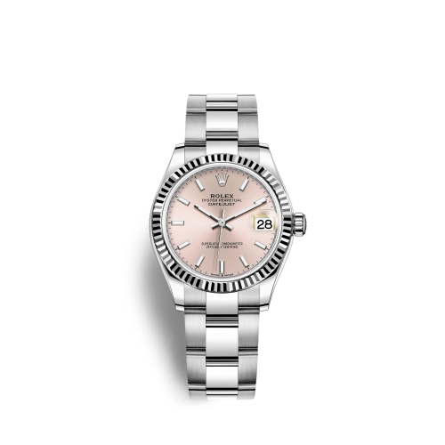 Rolex 278274-0013 : Datejust 31 Stainless Steel Fluted / Oyster / Pink
