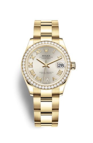 Rolex 278288rbr-0019 : Datejust 31 Yellow Gold / Diamond / Silver - Roman / Oyster