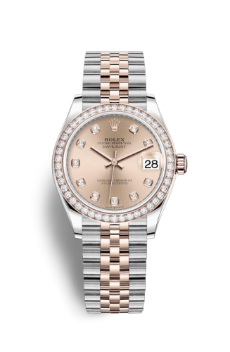Rolex 278381rbr-0024 : Datejust 31 Stainless Steel/ Rose Gold / Diamond / Rose - Diamond / Jubilee