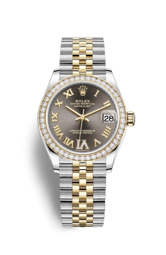 Rolex 278383rbr-0018 : Datejust 31 Stainless Steel / Yellow Gold / Diamond / Grey - Roman / Jubilee