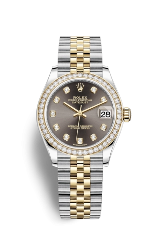 Rolex 278383rbr-0022 : Datejust 31 Stainless Steel / Yellow Gold / Diamond / Grey - Diamond / Jubilee