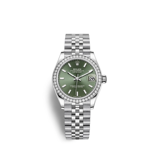 Rolex 278384rbr-0022 : Datejust 31 Stainless Steel Diamond / Jubilee / Green