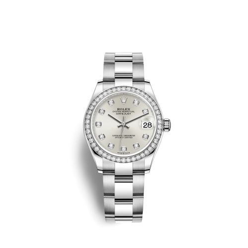 Rolex 278384rbr-0033 : Datejust 31 Stainless Steel Diamond / Oyster / Silver - Diamond