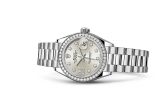 Rolex Lady-Datejust 28 Platinum Diamond / President / Silver Diamonds