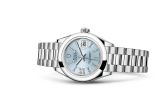 Rolex Lady-Datejust 28 Platinum Domed / President / Ice Blue Diamond