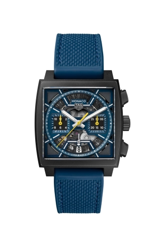 TAG Heuer CBL2188.FT6261 : Monaco Calibre Heuer 02 Titanium DLC / Skeleton Racing - Blue