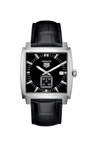 TAG Heuer WAW131A.FC6177 : Monaco Quartz Stainless Steel / Black