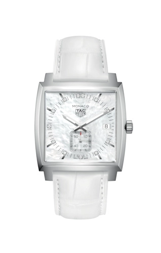TAG Heuer WAW131B.FC6247 : Monaco Quartz Stainless Steel / MOP