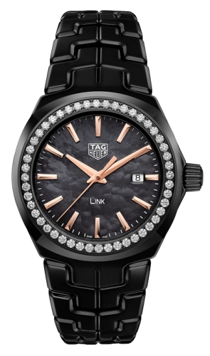 TAG Heuer WBC1390.BH0744 : Link Quartz 32mm Black Ceramic / Diamond / Black MOP