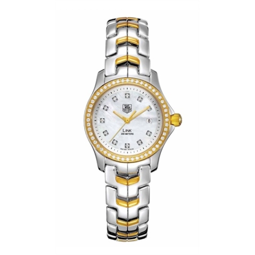 TAG Heuer WJF1353.BB0581 : Link Quartz Stainless Steel - Yellow Gold - Diamond / MOP