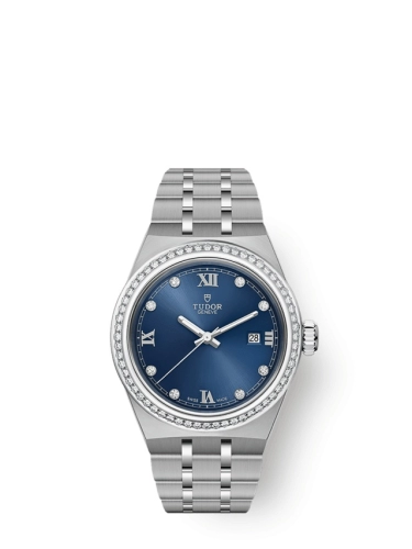Tudor 28320-0002 : Royal Date 28 Stainless Steel - Diamond / Blue