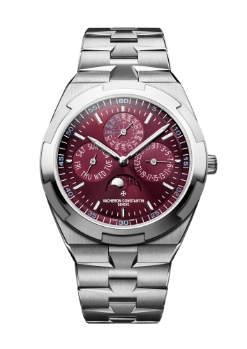 Vacheron Constantin 4300V/220G-H151 : Overseas Ultra-Thin Perpetual Calendar White Gold / Burgundy