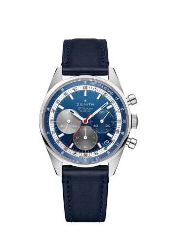 Zenith 03.3200.3600/52.C910 : Chronomaster Original Stainless Steel / Blue