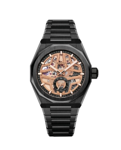 Zenith 49.9300.3620/07.I001 : Defy Skyline Skeleton Black Ceramic / Champagne